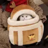 Cat Carrying Bag Pet Plush Elk Shape Backpack Winter Puppy Outgoing Backpack For Travel Hiking Outdoor Camping Indoor