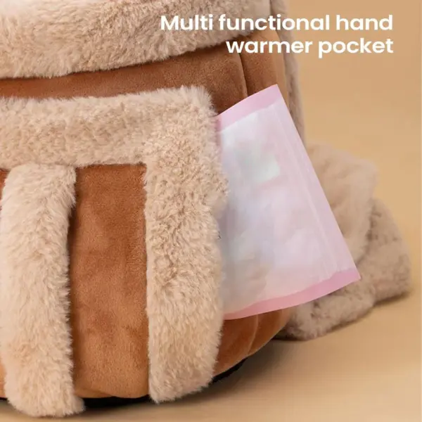 Cat Carrying Bag Pet Plush Elk Shape Backpack Winter Puppy Outgoing Backpack For Travel Hiking Outdoor Camping Indoor