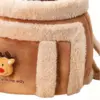 Cat Carrying Bag Pet Plush Elk Shape Backpack Winter Puppy Outgoing Backpack For Travel Hiking Outdoor Camping Indoor